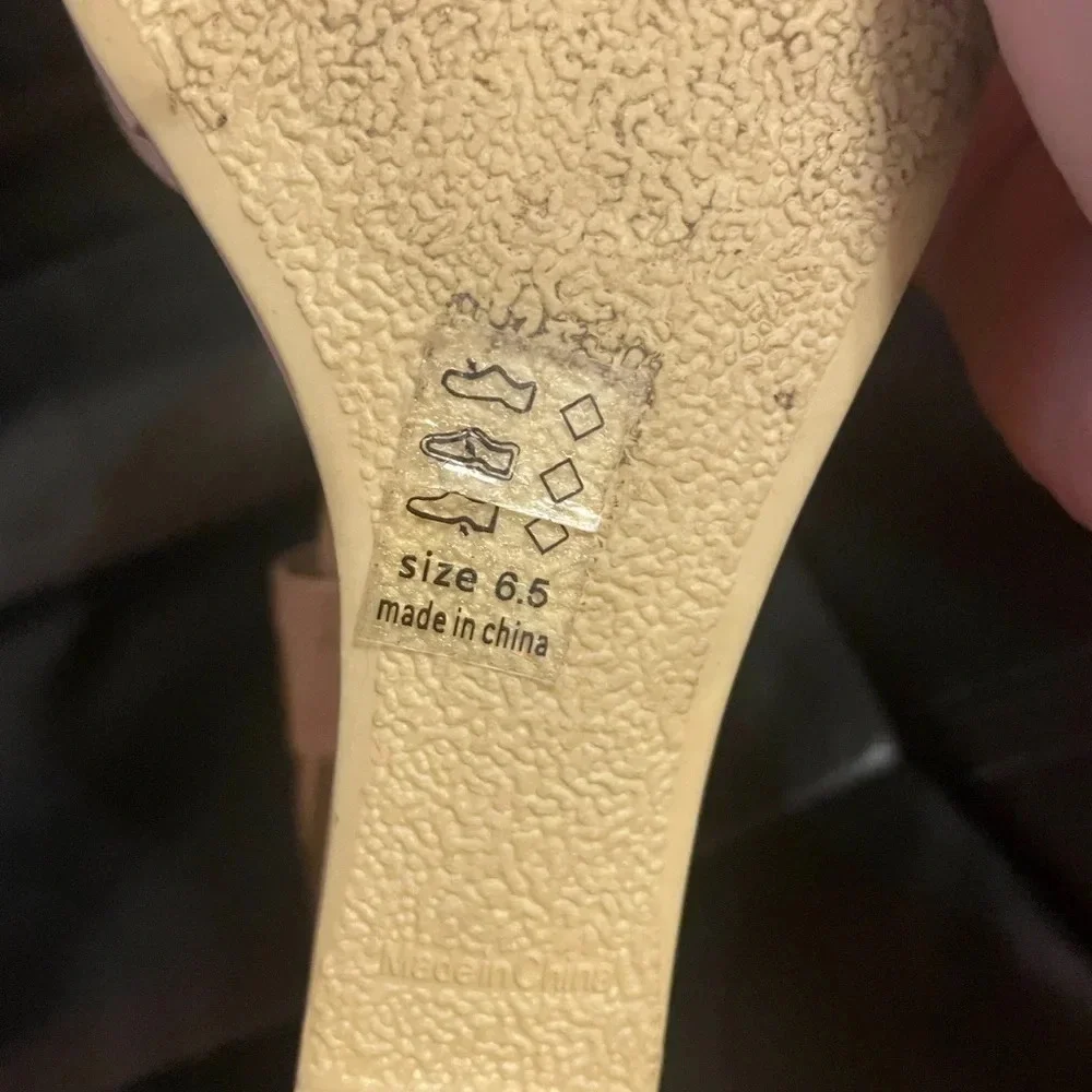 MICHAEL ANTONIO PATENT NUDE WEDGES